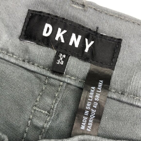MENS DKNY GRAY STRAIGHT LEG JEANS 34x34 ⭐️ - Picture 2 of 11